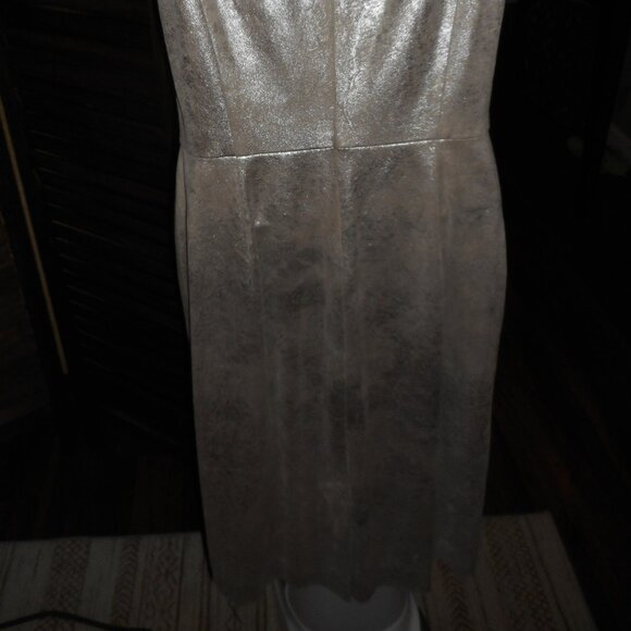 NWT Ralph Lauren Silver suede dress, size 6 - Picture 6 of 11